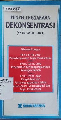Image of Penyelenggaraan dekonsentrasi