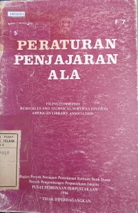 Image of Peraturan penjajaran ALA