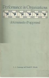 Image of Performance in organizations: determinants & appraisal