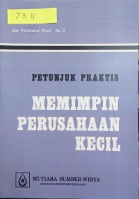 Image of Petunjuk praktis memimpin perusahaan kecil