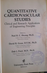 Image of Quantitative cardiovascular studies