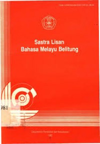 Image of Sastra lisan bahasa Melayu Belitung