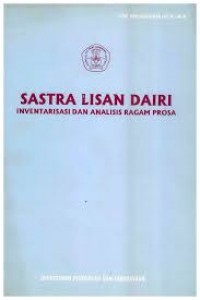Image of Sastra lisan dairi: inventarisasi dan analisis ragam prosa