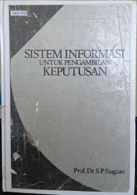 Image of Sistem informasi untuk pengambilan keputusan