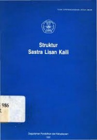 Image of Struktur sastra lisan Kaili