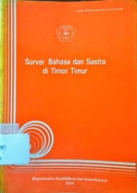 Image of Survei Bahasa dan sastra di Timor Timur