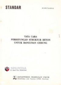 Image of Tata cara perhitungan struktur beton untuk bangunan gedung
