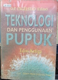 Image of Teknologi dan penggunaan pupuk