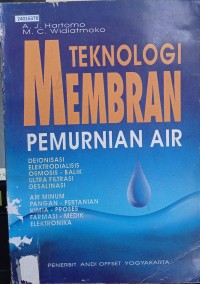 Image of Teknologi membran pemurnian air