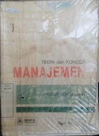 Image of Teori dan konsep manajemen