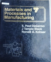Image of Materials and processes in manufacturing