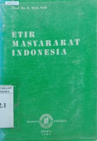 Image of Etik masyarakat Indonesia