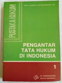 Image of Pengantar tata hukum di indonesia 1