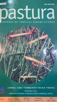 Image of Pastura: journal of tropical forage science Vol. 2 no.2 2013
