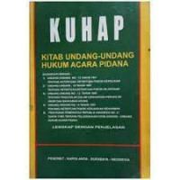 Image of KUHAP kitab undang-undang hukum acara pidana