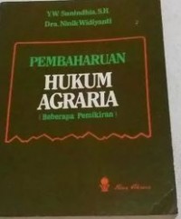 Image of Pembaharuan hukum agraria : beberapa pemikiran