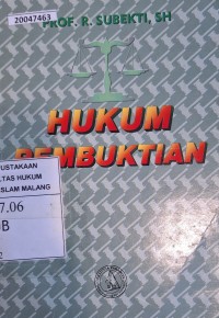 Image of Hukum pembuktian