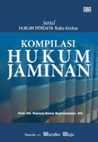 Image of Serial hukum perdata: buku II kompilasi hukum jaminan