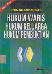 Image of Hukum waris, hukum keluarga dan hukum pembuktian