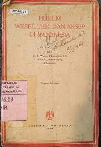 Image of Hukum wesel, tjek dan aksep di Indonesia