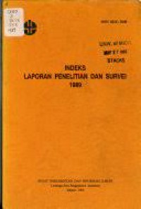 Image of Indeks laporan penelitian dan survei 1987