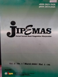 Image of Jipemas : jurnal inovasi hasil pengabdian masyarakat vol. 3. no. 1. 2020