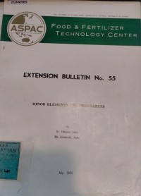Image of Food & fertilizer technology center : extension bulletin no. 131. 1979