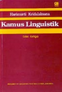 Image of Kamus linguistik: edisi ketiga