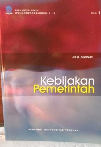 Image of Kebijakan pemerintah