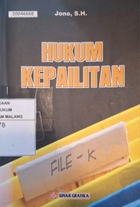Image of Hukum kepailitan