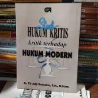 Image of Studi hukum kritis: kritik terhadap hukum modern