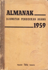 Image of Almanak djawatan pendidikan agama 1959