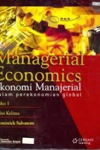 Image of Managerial economics: ekonomi manajerial dalm perekonomian global