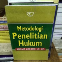 Image of Metodologi penelitian hukum