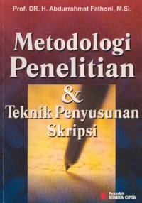 Image of Metodologi penelitian dan teknik penyusunan skripsi