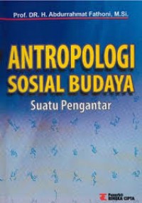 Image of Antropologi sosial budaya : suatu pengantar