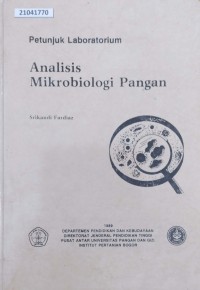 Image of Petunjuk laboratorium: analisis mikrobiologi pangan