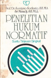 Image of Penelitian hukum normatif suatu tinjauan singkat