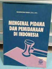 Image of Mengenal pidana dan pemidanaan di indonesia