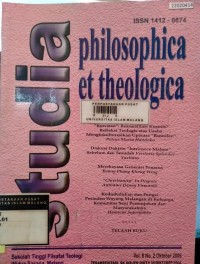 Image of Studia : philosophica et theologica vol. 6.  no. 2. 2006