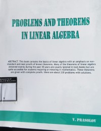 Image of Problems and theorems in linear algebra