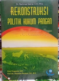 Image of Rekonstruksi politik hukum pangan : dari ketahanan pangan ke kedaulatan pangan