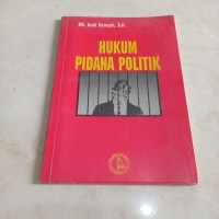 Image of Hukum pidana politik