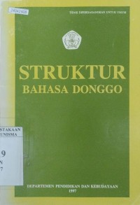 Image of Struktur bahasa donggo