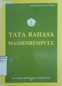 Image of Tata bahasa massenrempulu