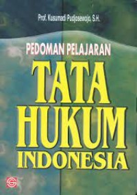 Image of Pedoman pelajaran tata hukum Indonesia
