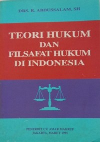 Image of Teori hukum dan filsafat hukum di indonesia