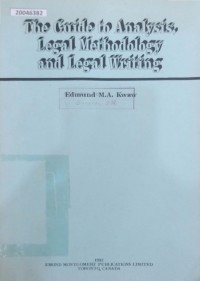 Image of The guide to analysis, legal methodology and legal writing
