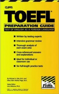Image of Cliffs TOEFL : preparation guide test of english as a foreign language